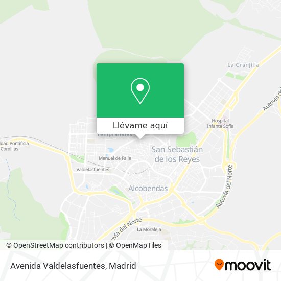 Mapa Avenida Valdelasfuentes