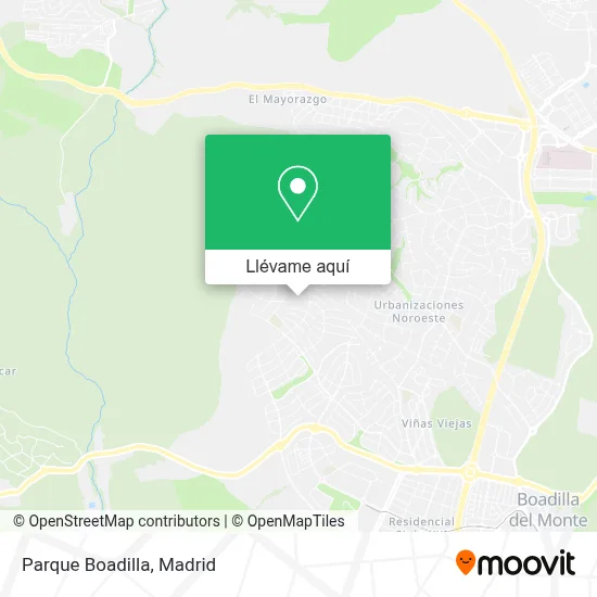 Mapa Parque Boadilla