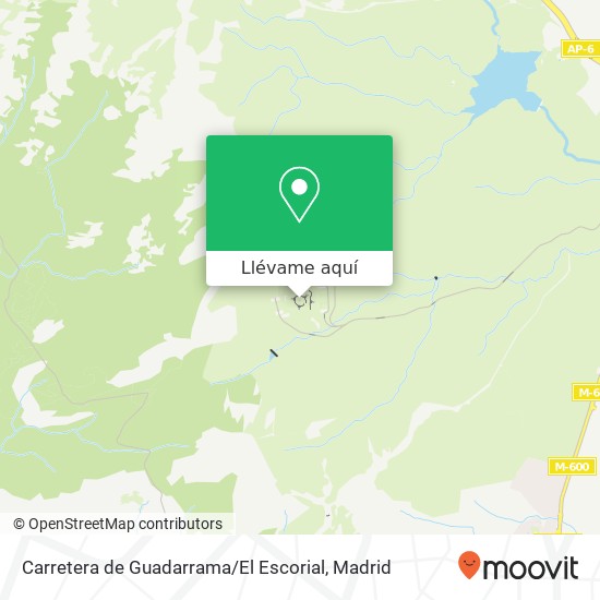 Mapa Carretera de Guadarrama / El Escorial