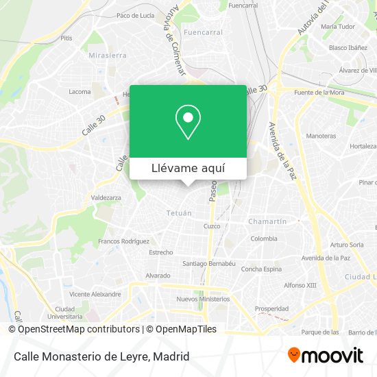 Mapa Calle Monasterio de Leyre