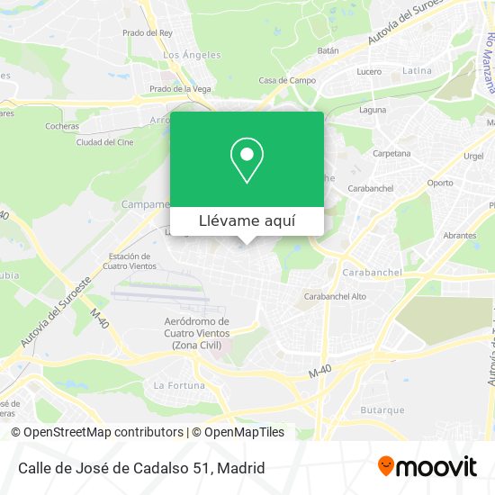 Mapa Calle de José de Cadalso 51