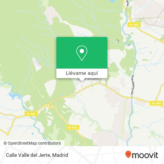 Mapa Calle Valle del Jerte