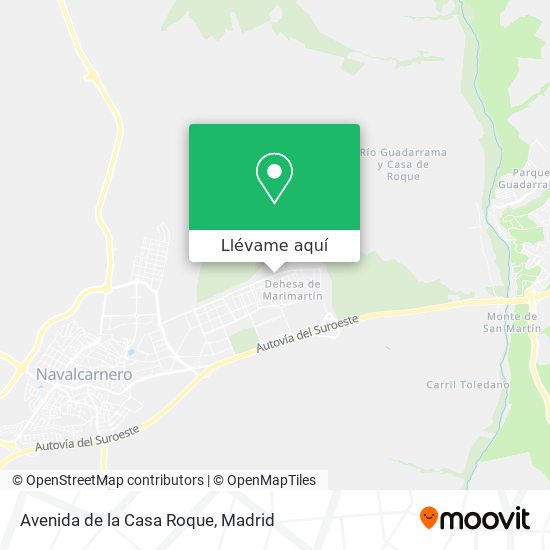 Mapa Avenida de la Casa Roque