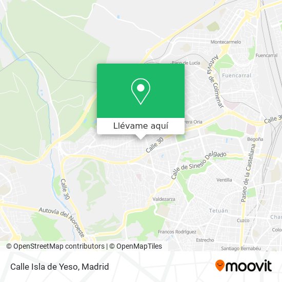 Mapa Calle Isla de Yeso