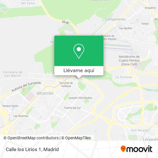 Mapa Calle los Lirios 1