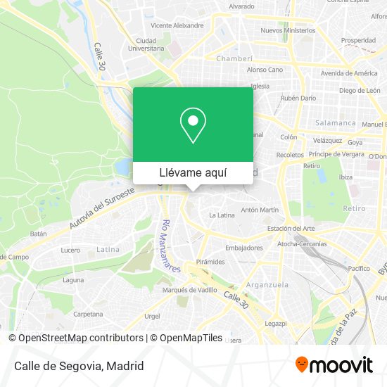 Mapa Calle de Segovia
