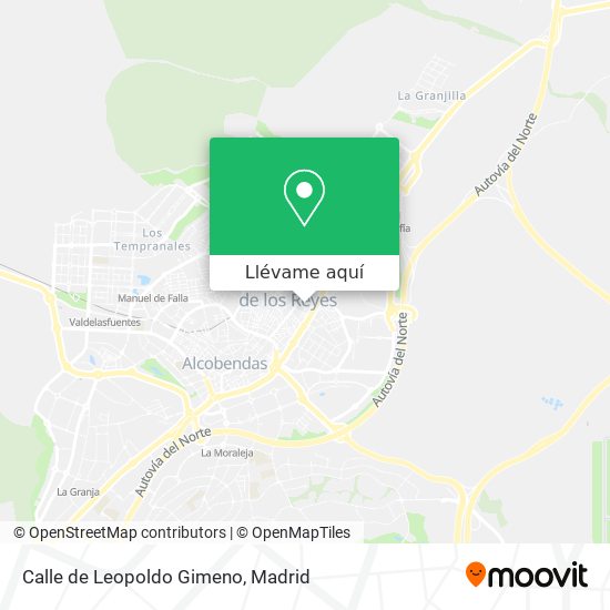 Mapa Calle de Leopoldo Gimeno
