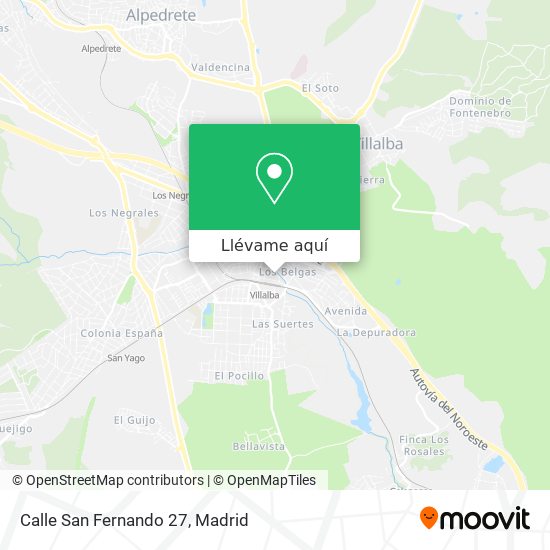Mapa Calle San Fernando 27