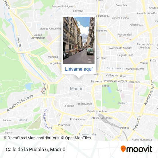 Mapa Calle de la Puebla 6