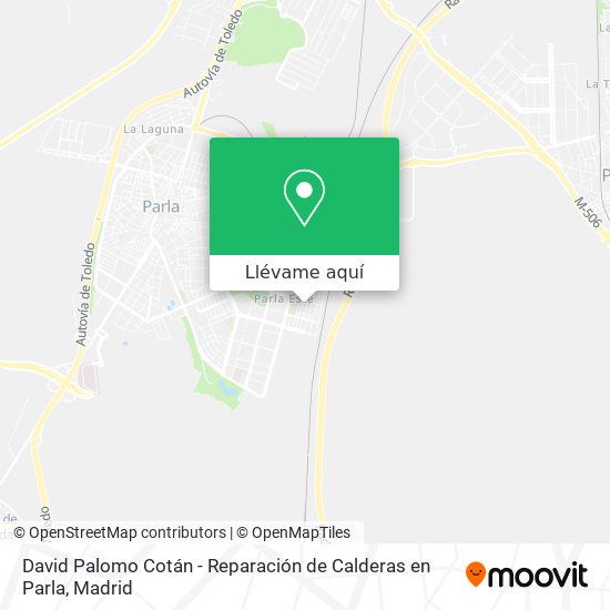Mapa David Palomo Cotán - Reparación de Calderas en Parla