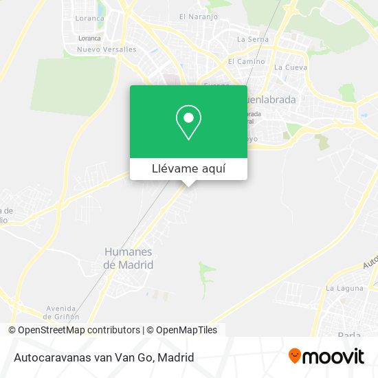 Mapa Autocaravanas van Van Go