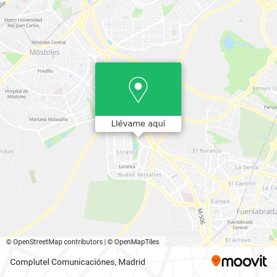 Mapa Complutel Comunicaciónes