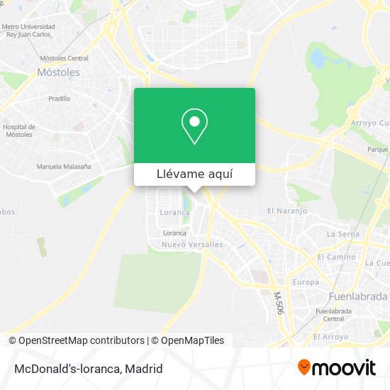Mapa McDonald's-loranca