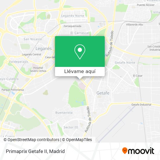 Mapa Primaprix Getafe II