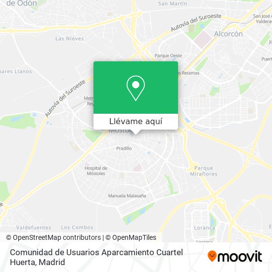 Mapa Comunidad de Usuarios Aparcamiento Cuartel Huerta