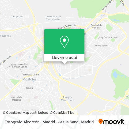 Mapa Fotógrafo Alcorcón - Madrid - Jesús Sandi