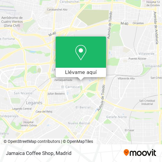 Mapa Jamaica Coffee Shop