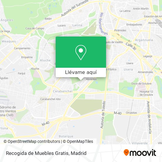 Mapa Recogida de Muebles Gratis