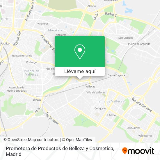 Mapa Promotora de Productos de Belleza y Cosmetica