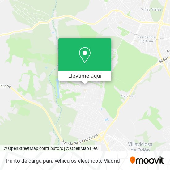 Mapa Punto de carga para vehículos eléctricos