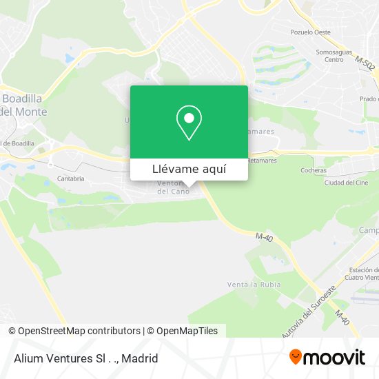 Mapa Alium Ventures Sl . .