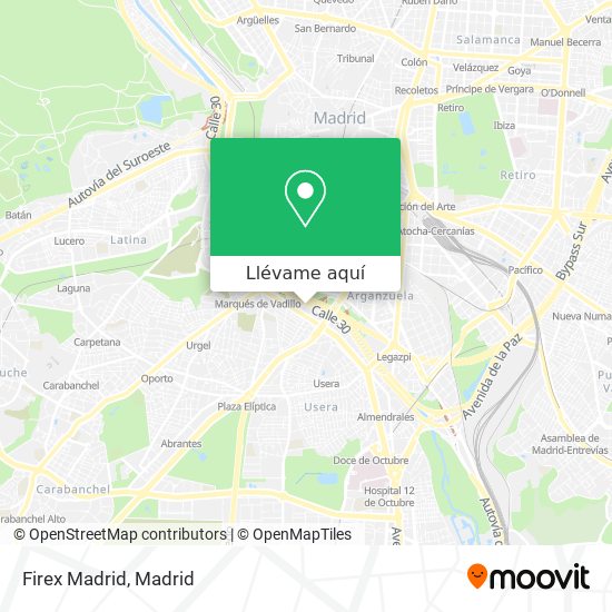 Mapa Firex Madrid