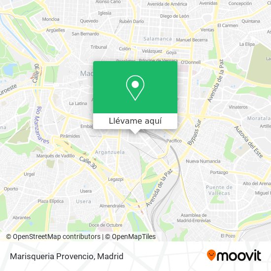 Mapa Marisqueria Provencio