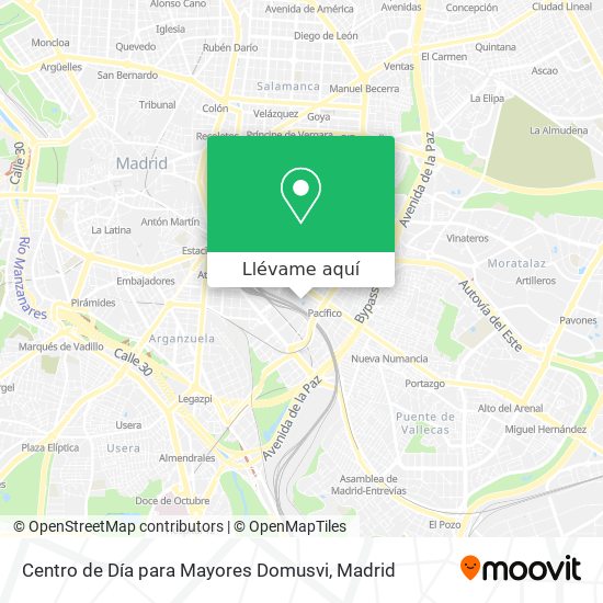 Mapa Centro de Día para Mayores Domusvi