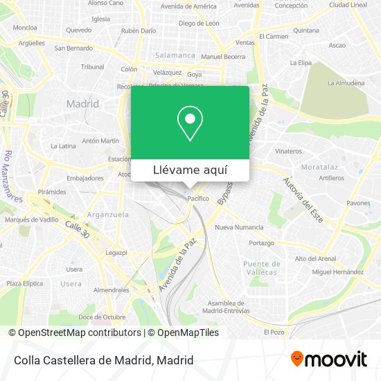 Mapa Colla Castellera de Madrid