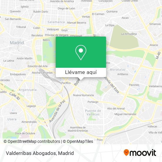 Mapa Valderribas Abogados