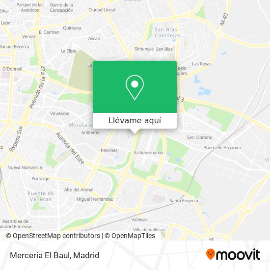 Mapa Merceria El Baul