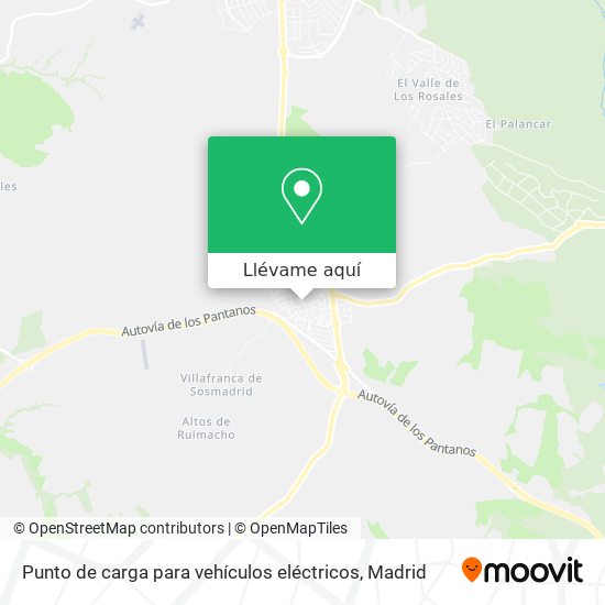 Mapa Punto de carga para vehículos eléctricos