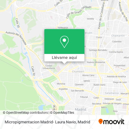 Mapa Micropigmentacion Madrid- Laura Navio