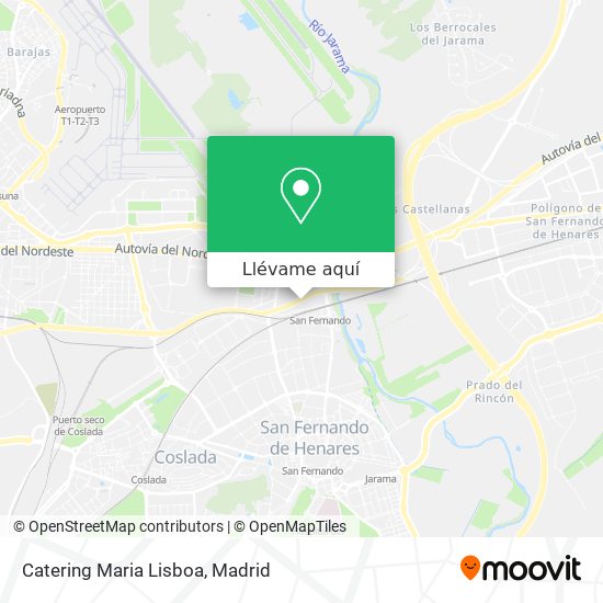 Mapa Catering Maria Lisboa