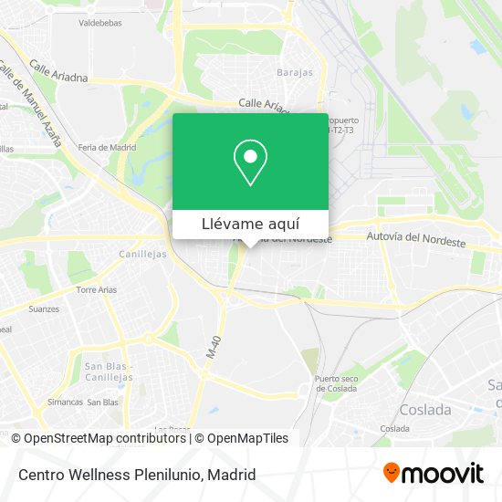 Mapa Centro Wellness Plenilunio