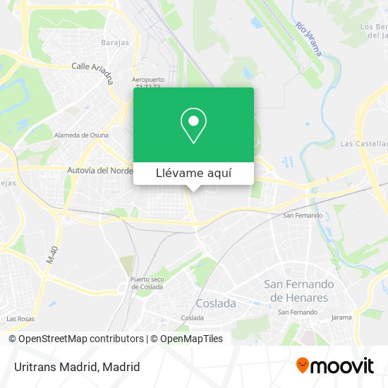 Mapa Uritrans Madrid