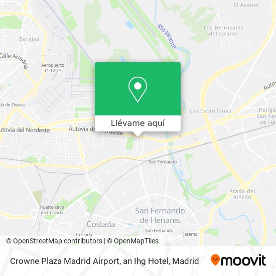 Mapa Crowne Plaza Madrid Airport, an Ihg Hotel