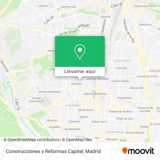 Mapa Construcciones y Reformas Capitel