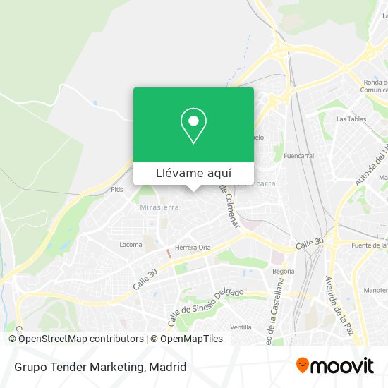 Mapa Grupo Tender Marketing
