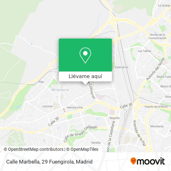 Mapa Calle Marbella, 29 Fuengirola