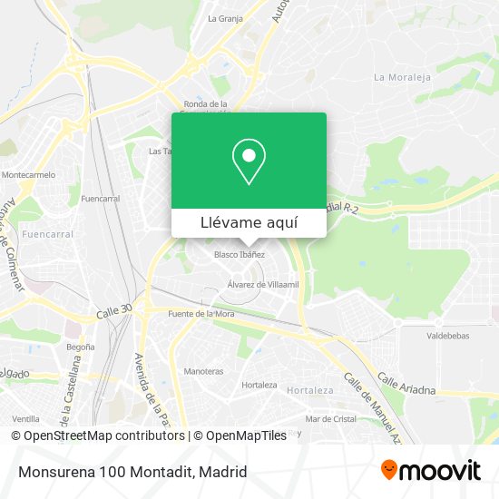 Mapa Monsurena 100 Montadit