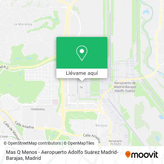 Mapa Mas Q Menos - Aeropuerto Adolfo Suárez Madrid-Barajas