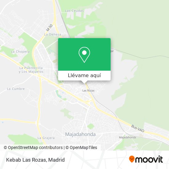 Mapa Kebab Las Rozas