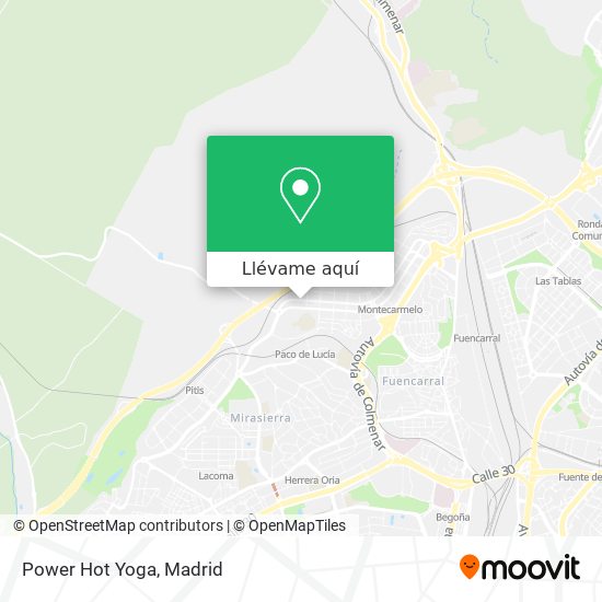 Mapa Power Hot Yoga