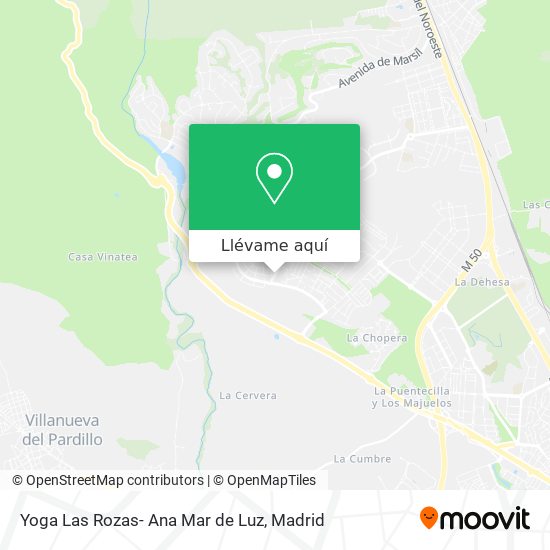 Mapa Yoga Las Rozas- Ana Mar de Luz