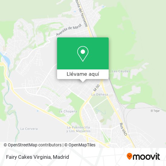 Mapa Fairy Cakes Virginia