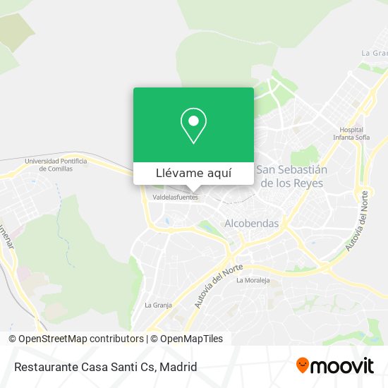 Mapa Restaurante Casa Santi Cs