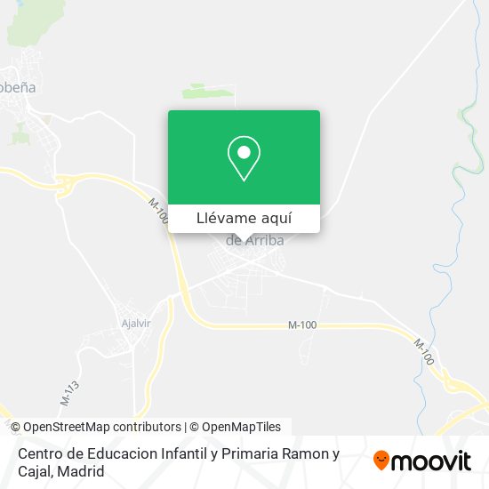 Mapa Centro de Educacion Infantil y Primaria Ramon y Cajal