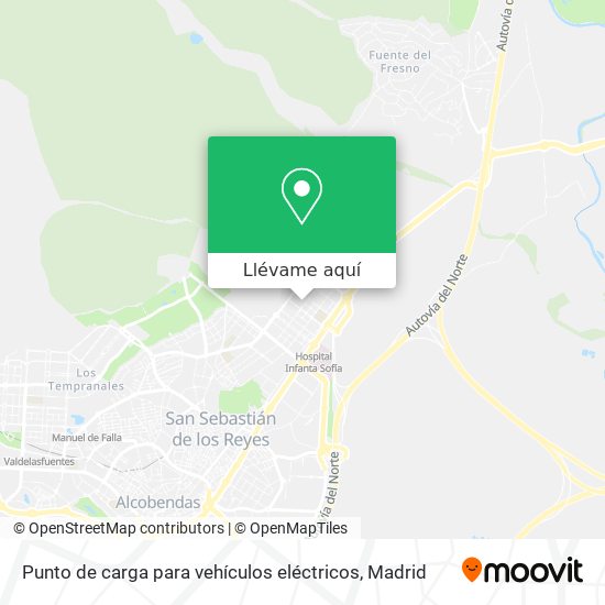 Mapa Punto de carga para vehículos eléctricos