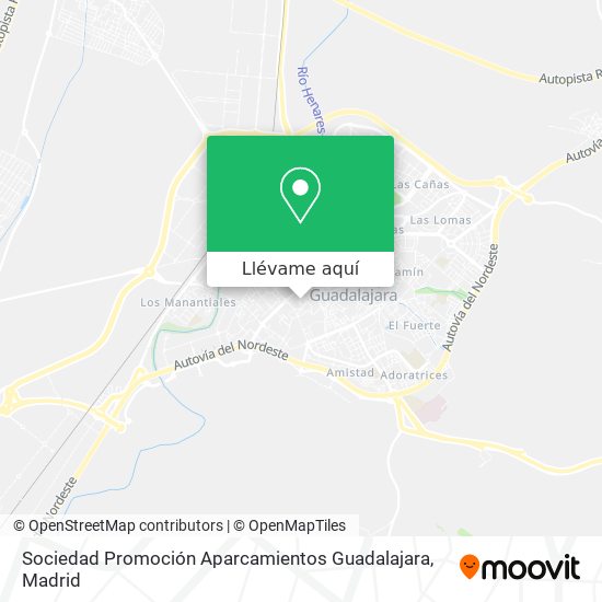 Mapa Sociedad Promoción Aparcamientos Guadalajara